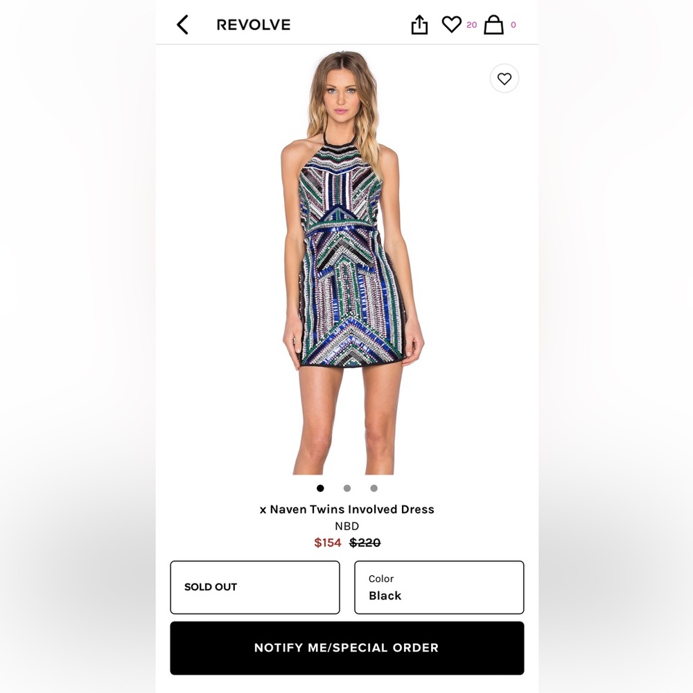 NBD X Naven Twins Involved Dress